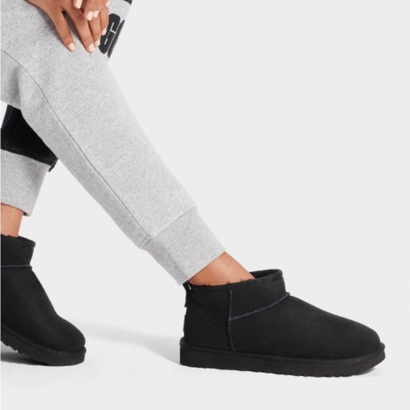 UGG Shoes - Ugg Ultra Mini Classic Boots, size 12 in black (brand new condition, no box)